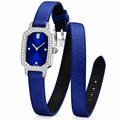 Harry Winston Emerald Blue Satin Watch
