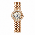 Cartier Ballon Blanc Rose Gold Diamond-Style Watch