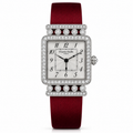 Charles Oudin Lily-Rose Retro Red Satin Watch
