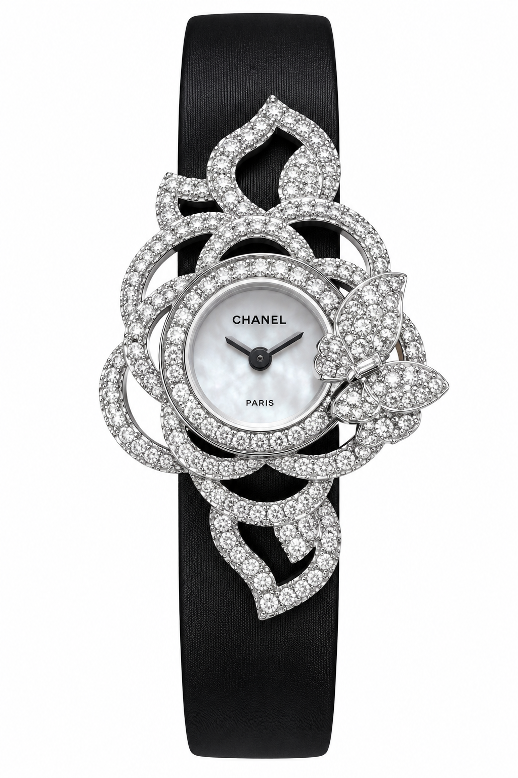 Chanel Camélia-Inspired Diamond-Style Watch