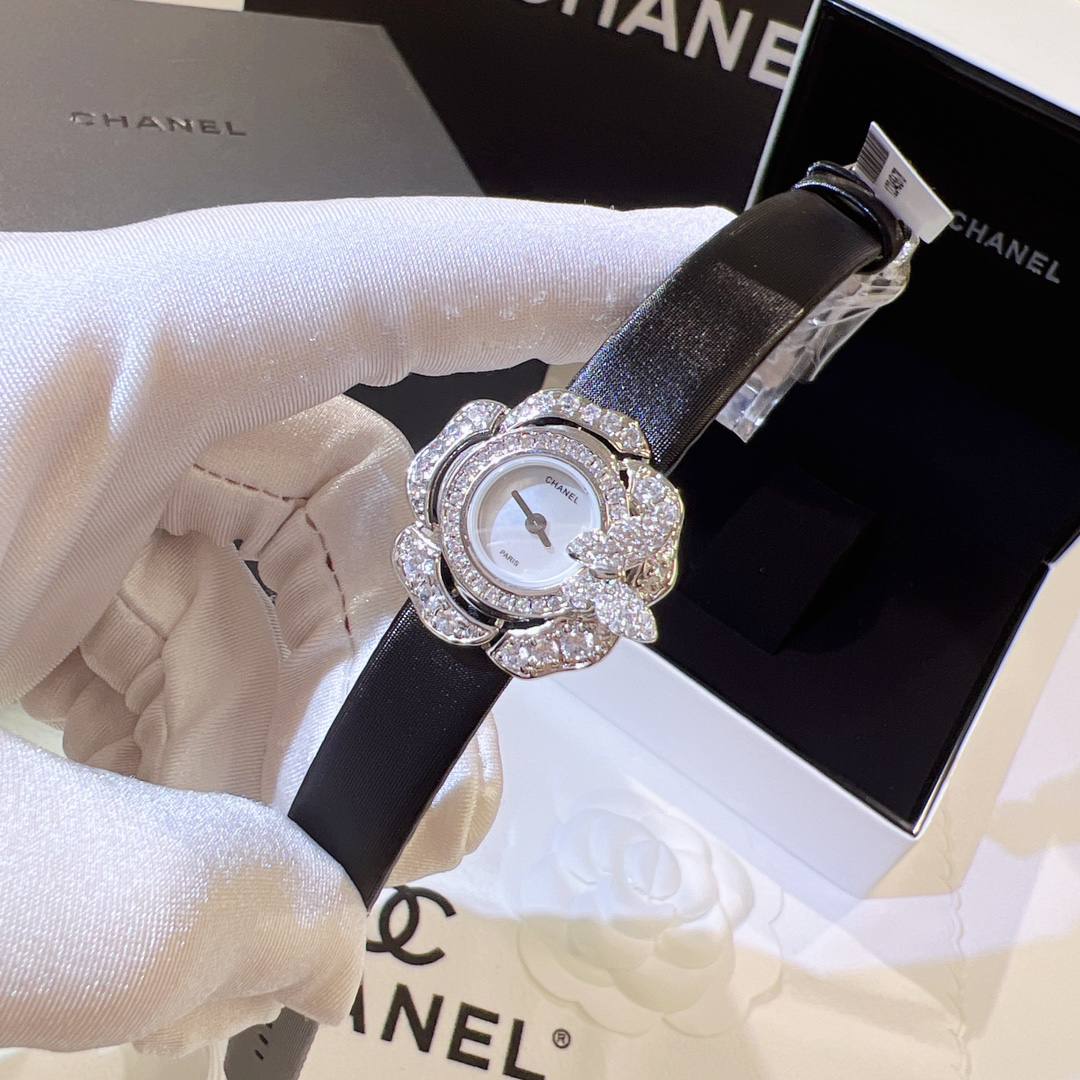 Chanel Diamond-Style Camellia Watch