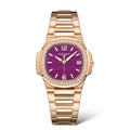 Patek Philippe Rose Gold Purple Dial Watch