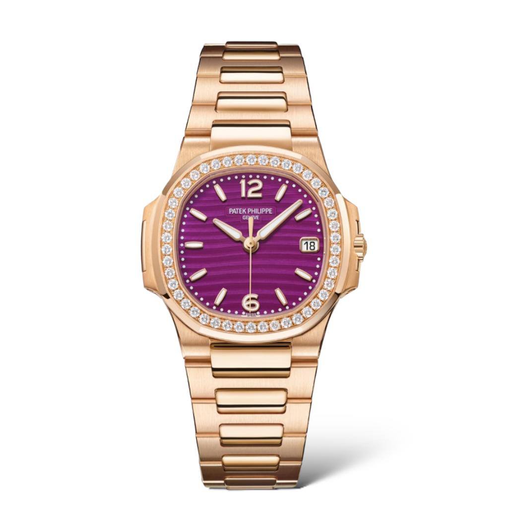 Patek Philippe Rose Gold Purple Dial Watch