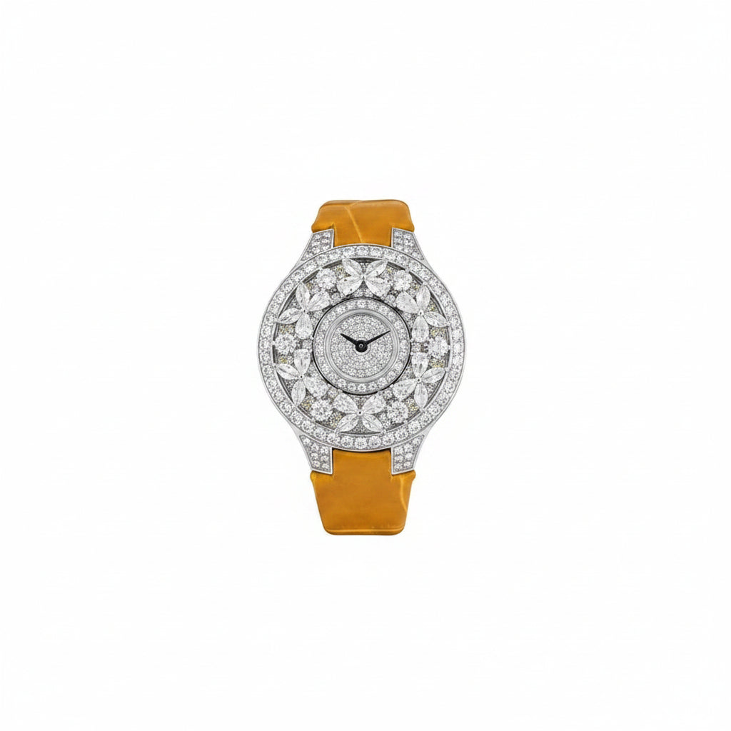 Graff Yellow Strap Diamond-Style Statement Watch