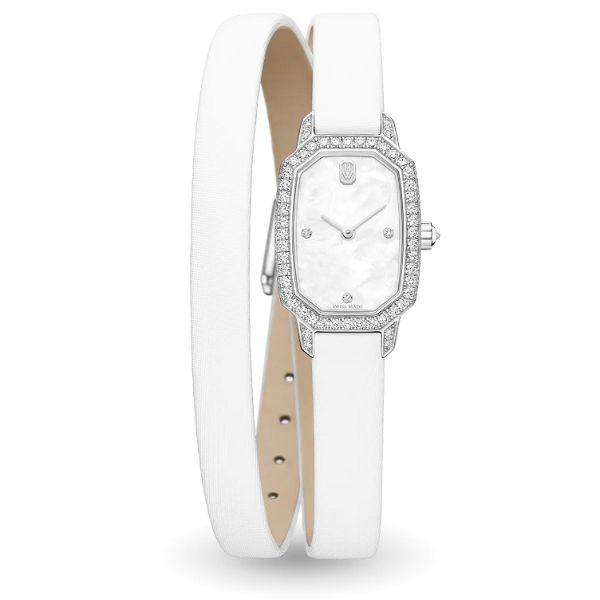 Harry Winston Emerald White Double-Strap Watch