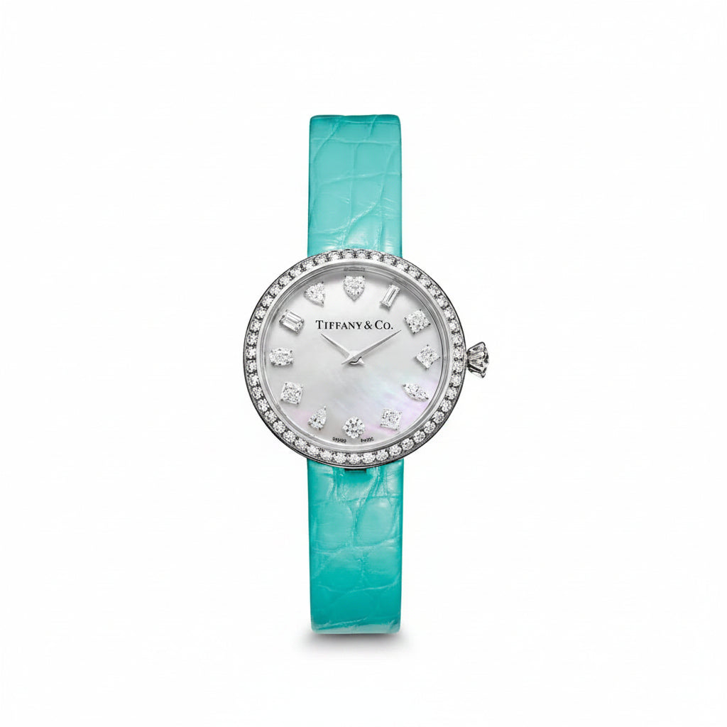 Tiffany & Co. Turquoise Strap Diamond-Style Watch