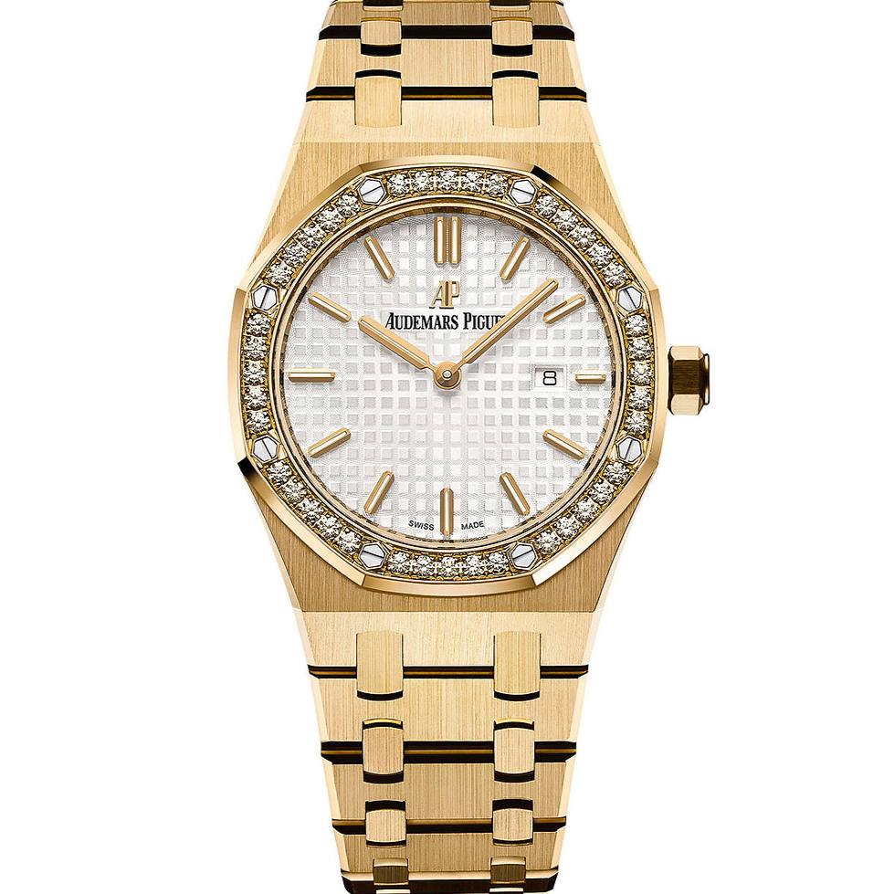 Audemars Piguet Royal Oak Gold White Dial Watch